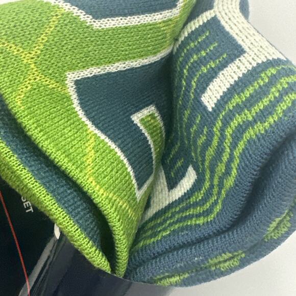 Seattle Sounders MLS Game Day Match Scarves 2 Pack Green & Blue 100% Acrylic - Picture 6 of 7